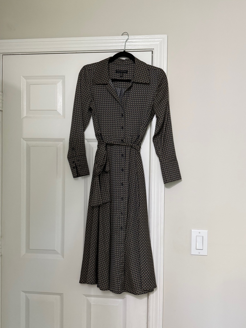 Banana Republic Printed Midi Shirt Dress